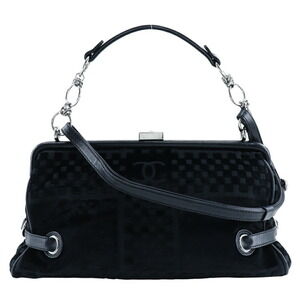 CHANEL Black Logo Shoulder Bag
